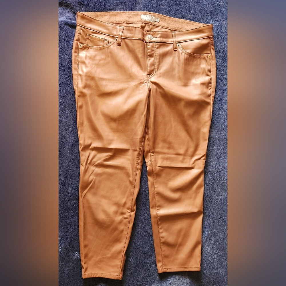 Torrid Root Beer Faux Leather Pants Women's 18R